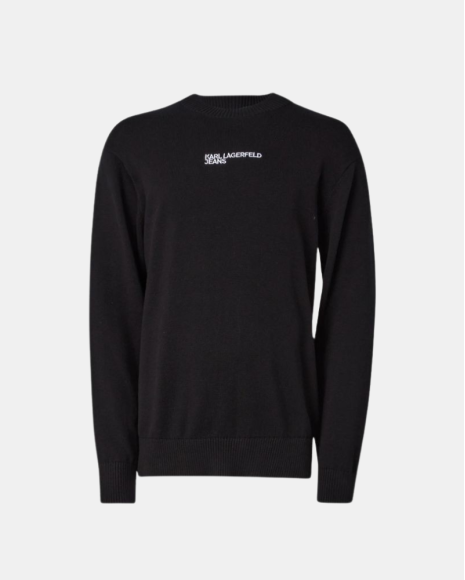 Jersey Manga larga Hombre Karl Lagerfeld Negro A1M18049