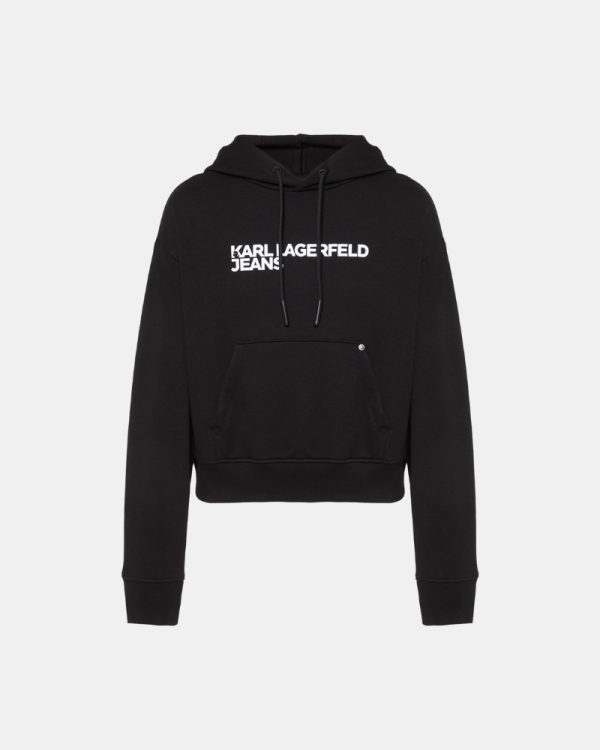 Casacos com Capuz Hoodie Mulher Karl Lagerfeld Negro A2W20053