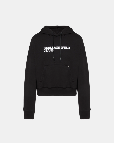 Casacos com Capuz Hoodie Mulher Karl Lagerfeld Negro A2W20053