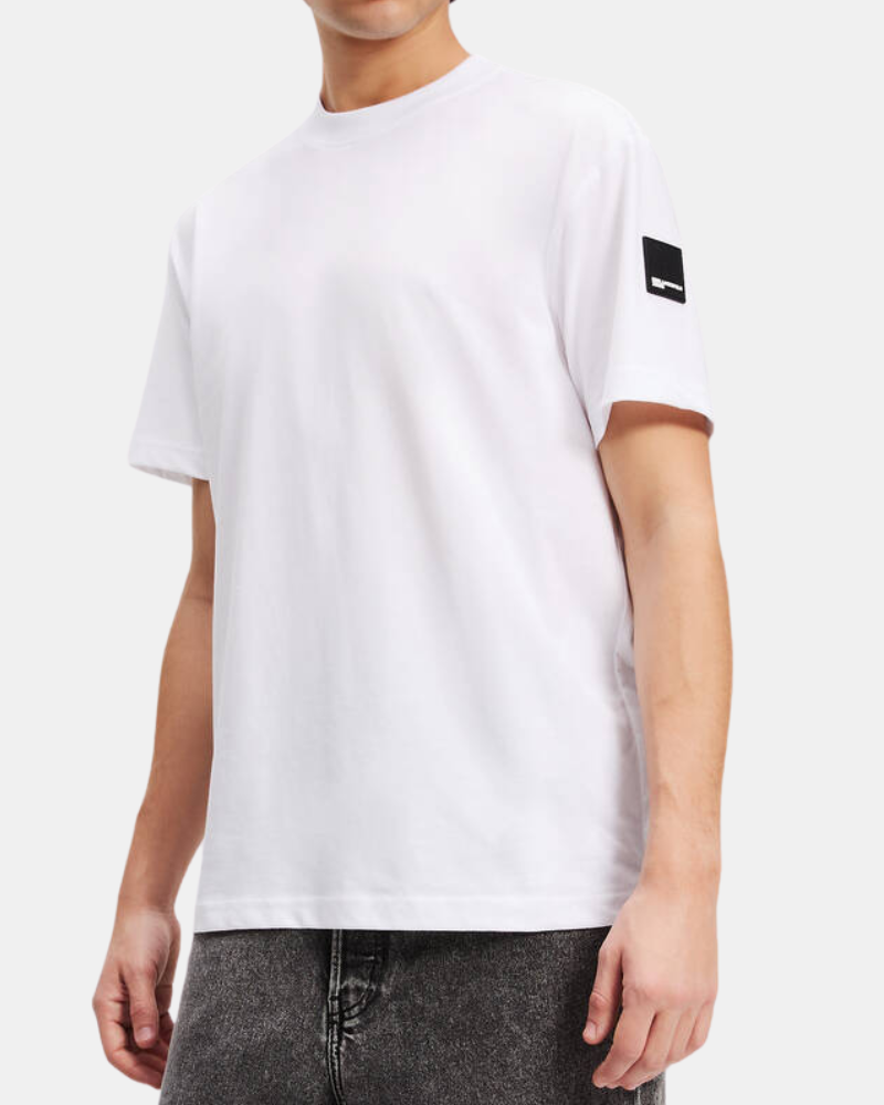 T-shirts Manga curta Homem Karl Lagerfeld Branco A3M17003
