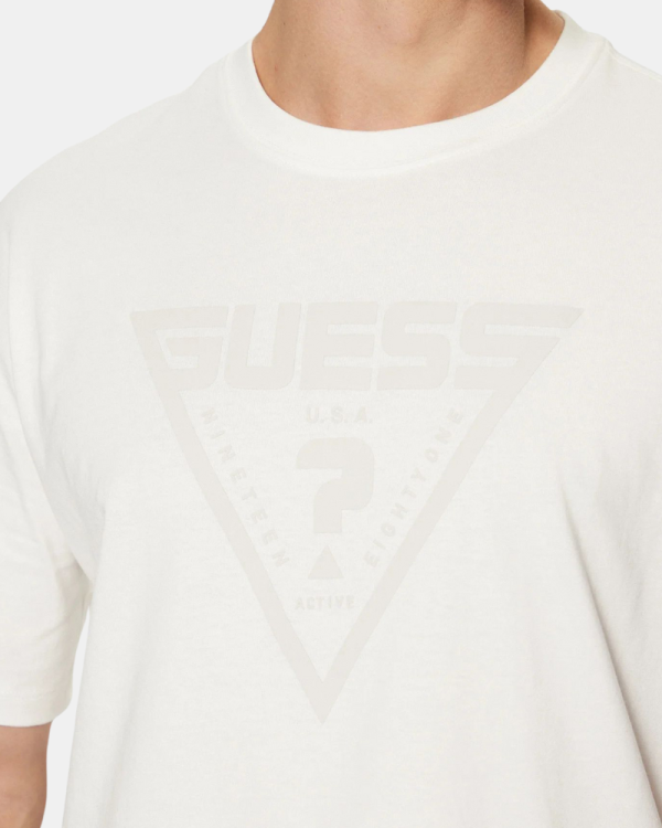 T-shirts Manga curta Homem GUESS Branco Z4BI02 I3Z14