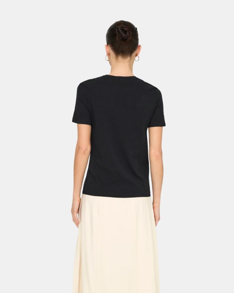 T-shirts Manga curta Mulher ONLY Preto 15357554 MARCY