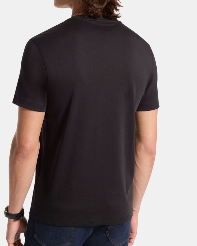 T-shirts Manga curta Homem MICHAEL KORS Preto CB95FJ2C93 SLEEK INT MK HEM