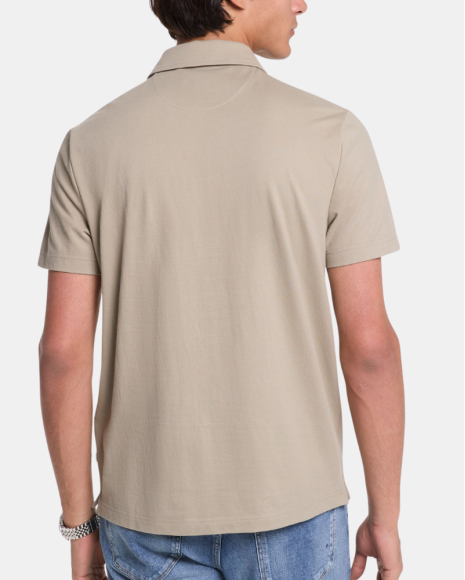 T-shirts Manga curta Homem MICHAEL KORS Bege CS552HOHFK SLEEK PIQUE SS ZIP