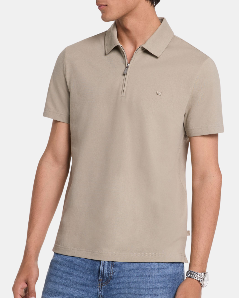  Camisetas Manga corta Hombre MICHAEL KORS Beige CS552HOHFK SLEEK PIQUE SS ZIP