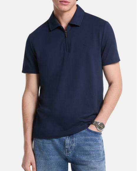 T-shirts Manga curta Homem MICHAEL KORS Azul CS552HOHFK SLEEK PIQUE SS ZIP