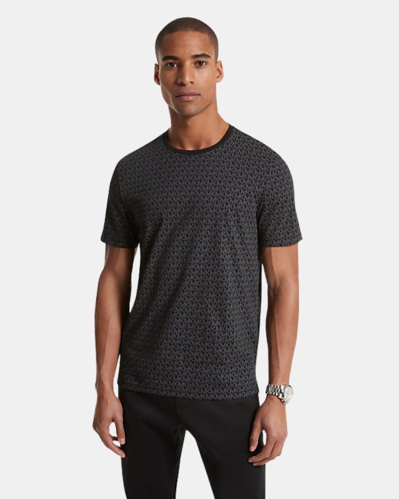  Camisetas Manga corta Hombre MICHAEL KORS Negro CS5529A5KS MK SIG TEE