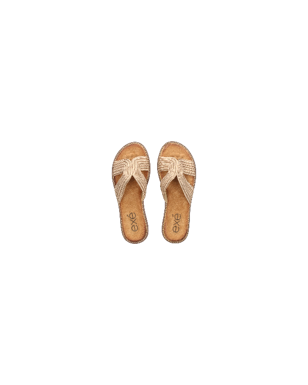  Sandalias Mujer EXE Oro ZF1982 F5