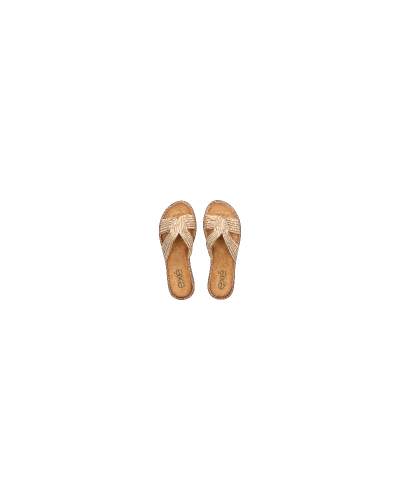  Sandalias Mujer EXE Oro ZF1982 F5