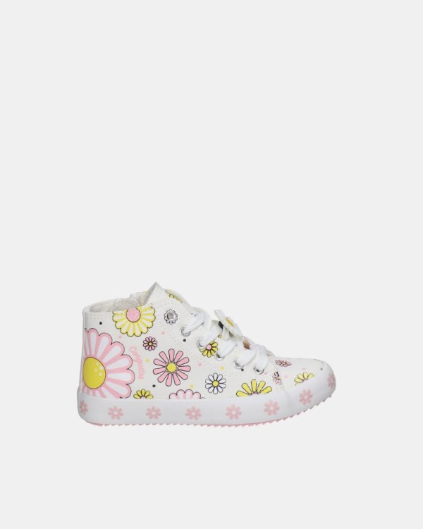 Sapatilhas Altas Infantil Conguitos Branco COSH 154017