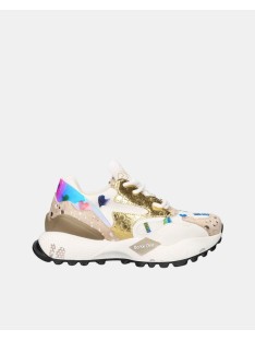 Zapatillas Bajas Mujer EXE Beige D190608 17