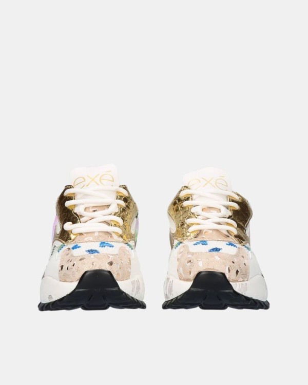 Zapatillas Bajas Mujer EXE Beige D190608 17