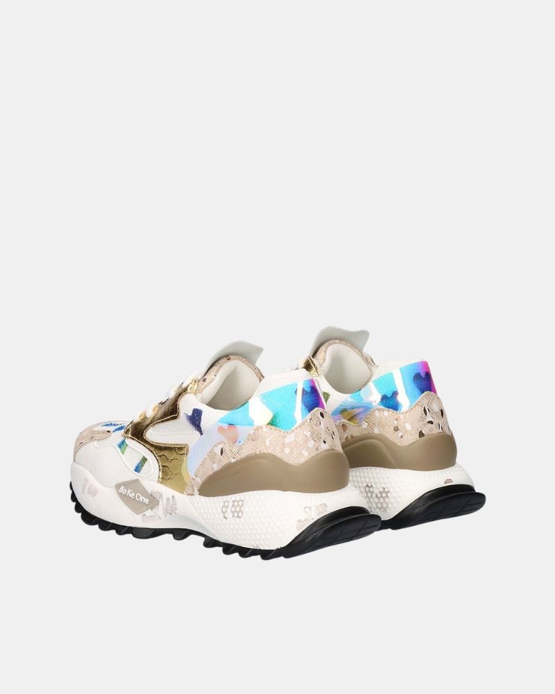 Zapatillas Bajas Mujer EXE Beige D190608 17