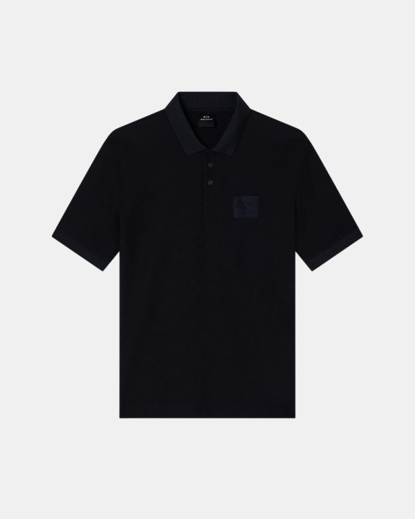T-shirts Manga curta Polos Hombre ARMANI EXCHANGE Preto XM001372 AF16262