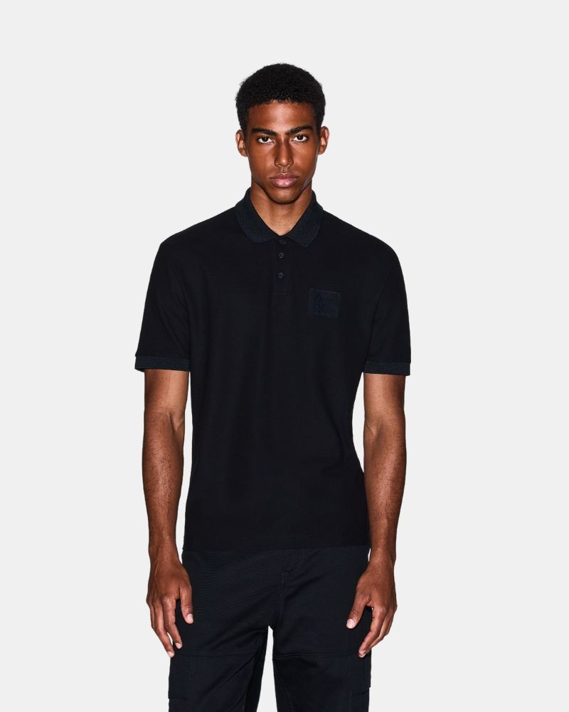 T-shirts Manga curta Polos Hombre ARMANI EXCHANGE Preto XM001372 AF16262