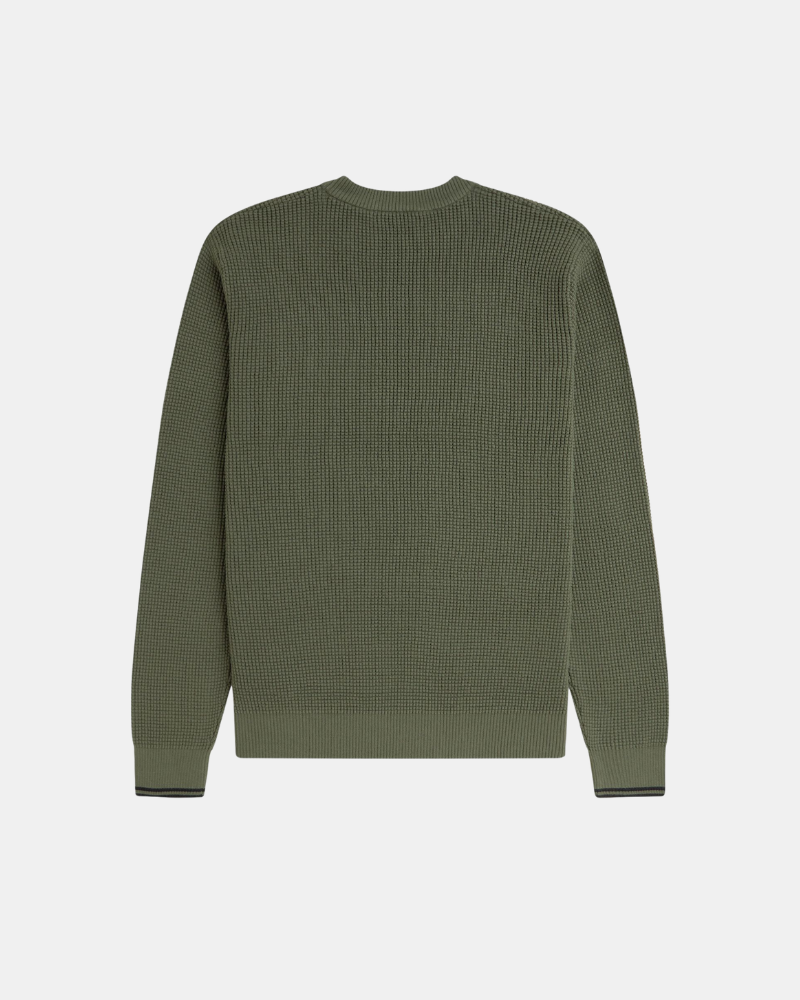  Jersey Manga larga Hombre FRED PERRY Verde K6507
