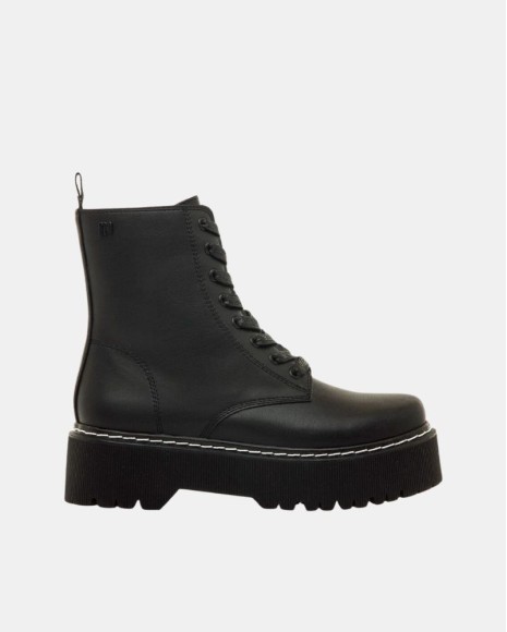 Botas altas pretas Mustang