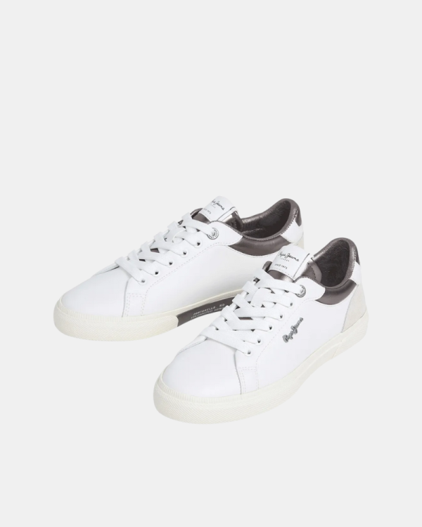 Sapatilhas Baixas Mulher PEPE JEANS Branco PLS31588 KENTON COURT W
