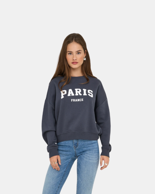  Sudaderas Manga larga Mujer ONLY Gris 15254183 SWEAT
