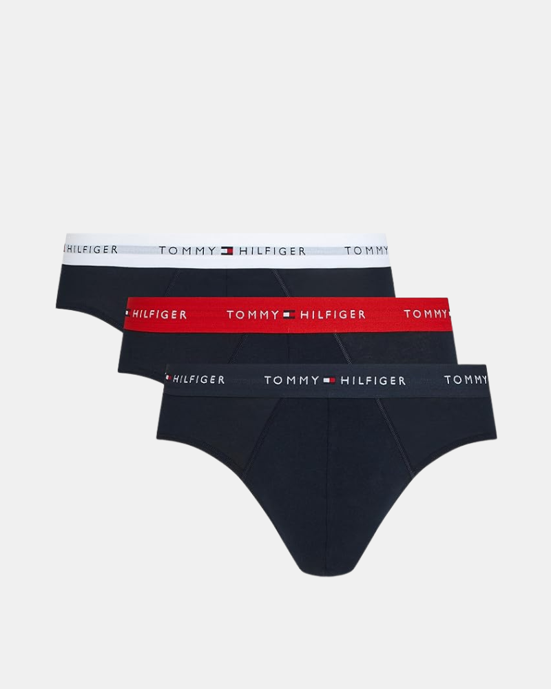 Cuecas Homem TOMMY HILFIGER Azul UM0UM0347105M 3P SLIP DTM