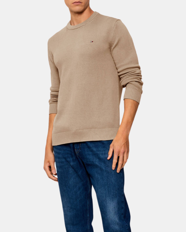 Camisola de Manga Comprida Homem TOMMY HILFIGER Taupe DM0DM21787