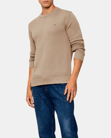  Jersey Manga larga Hombre TOMMY HILFIGER Taupe DM0DM21787