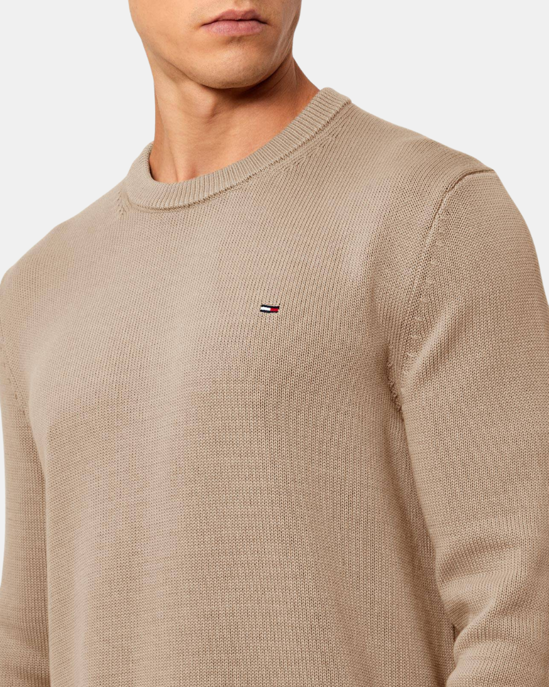Camisola de Manga Comprida Homem TOMMY HILFIGER Taupe DM0DM21787