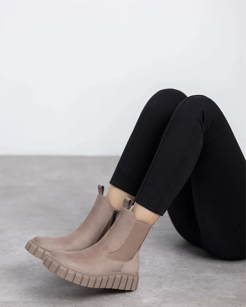  Botines Mujer REFRESH Taupe 173088