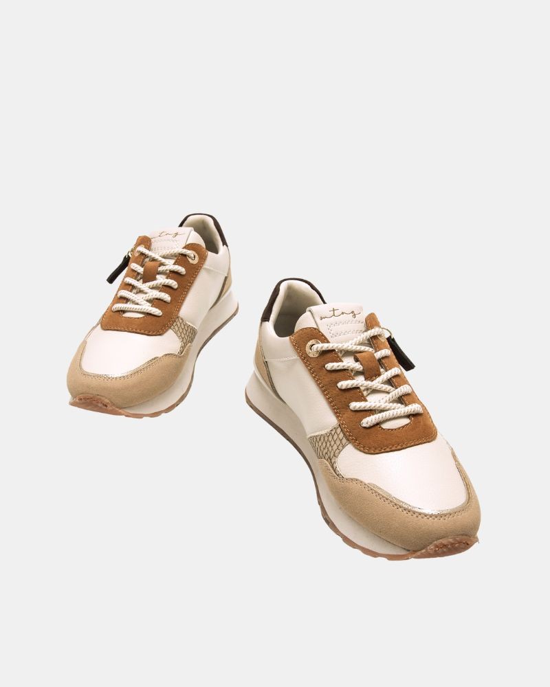 Zapatillas Bajas Mujer MUSTANG Beige 60391 JOGGO