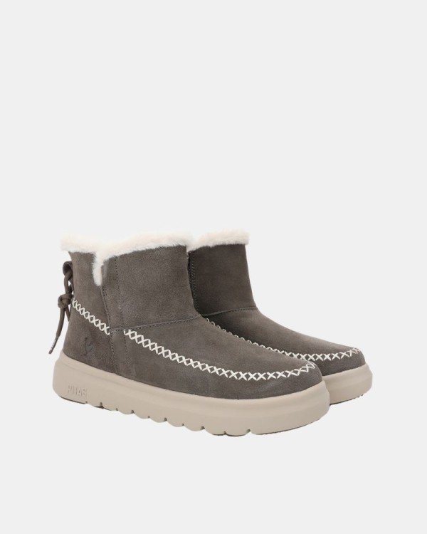 Botins Mulher Walkin Pitas Cinza DALE