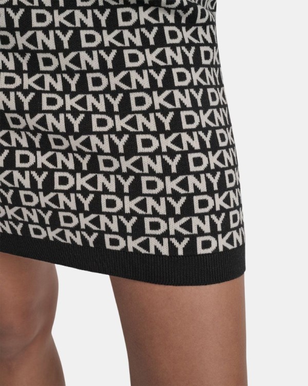 Vestidos Manga Curta Mulher DKNY Preto DJ5R0911