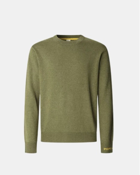  Jersey Manga larga Hombre PEPE JEANS Verde PM7000013 ANDRE CREW NECK