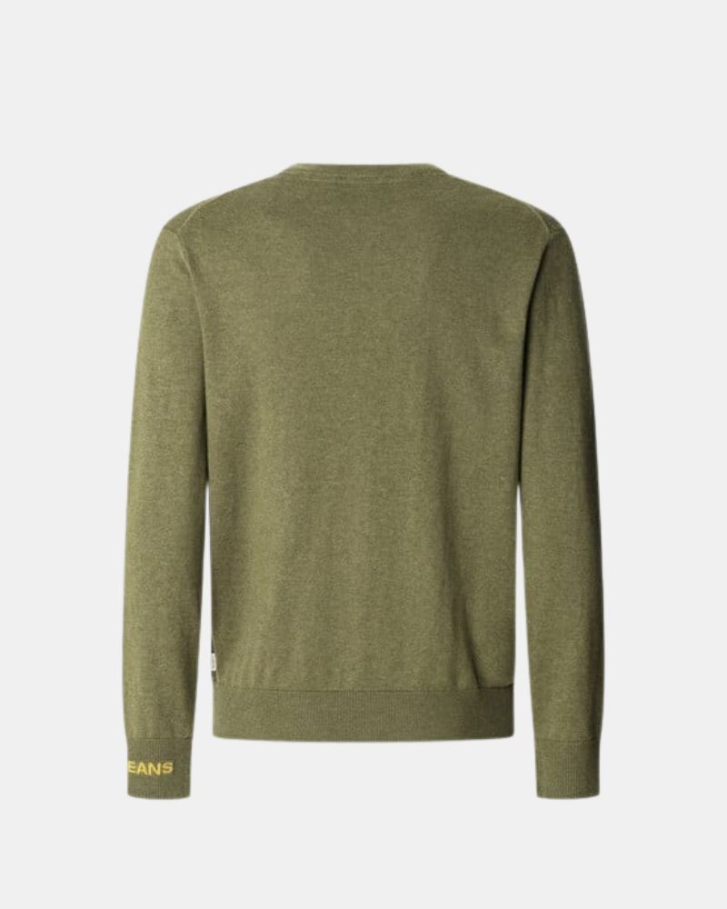 T-shirt de Manga Comprida Hombre PEPE JEANS Verde PM7000013 ANDRE CREW NECK