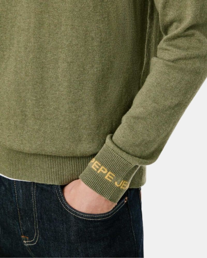  Jersey Manga larga Hombre PEPE JEANS Verde PM7000013 ANDRE CREW NECK