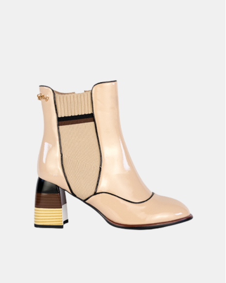 Botins Mulher RockAway Bege 84563