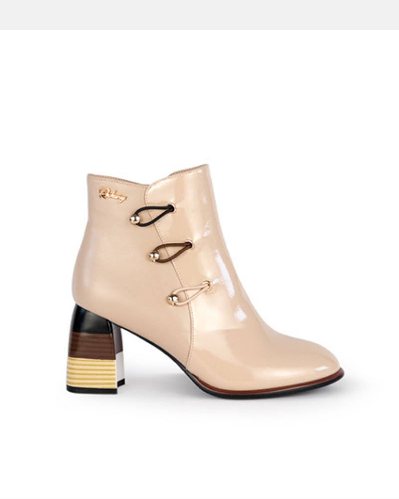 Botins Mulher RockAway Bege 84558