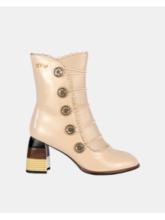 Botins Mulher RockAway Bege 84556