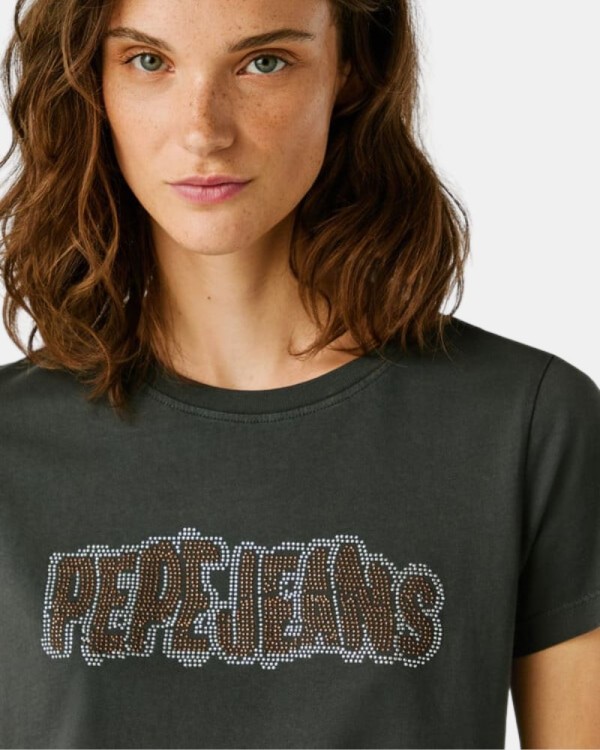 T-shirts Manga curta Mulher PEPE JEANS Cinza PL5000052 BERI