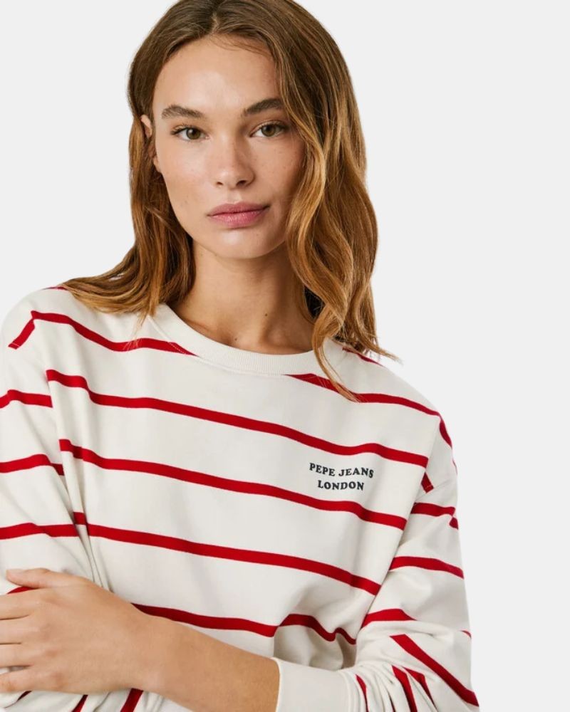  Jersey Manga larga Mujer PEPE JEANS Rojo PL5800020 BIENNA