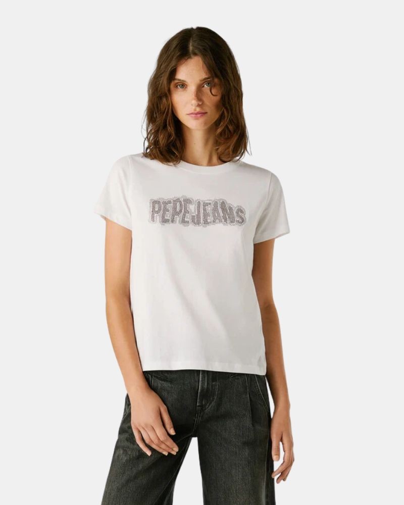  Camisetas Manga corta Mujer PEPE JEANS Blanco PL5000052 BERI