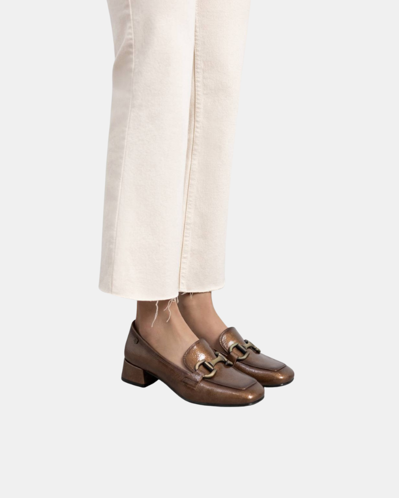  Zapatos Mocasines Mujer CARMELA Taupe 162539