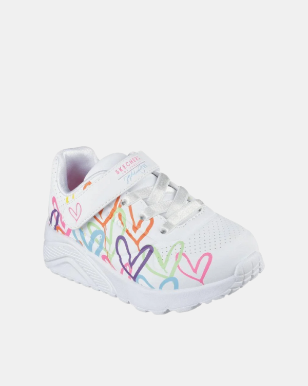 Sapatilhas Infantil SKECHERS Branco 314078N UNO LITE LOVE LEVITATE