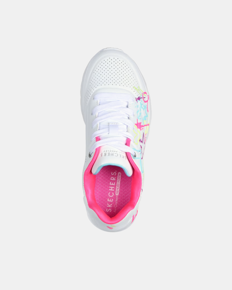 Sapatilhas Infantil SKECHERS Branco 310391L UNO LITE MY DRIP
