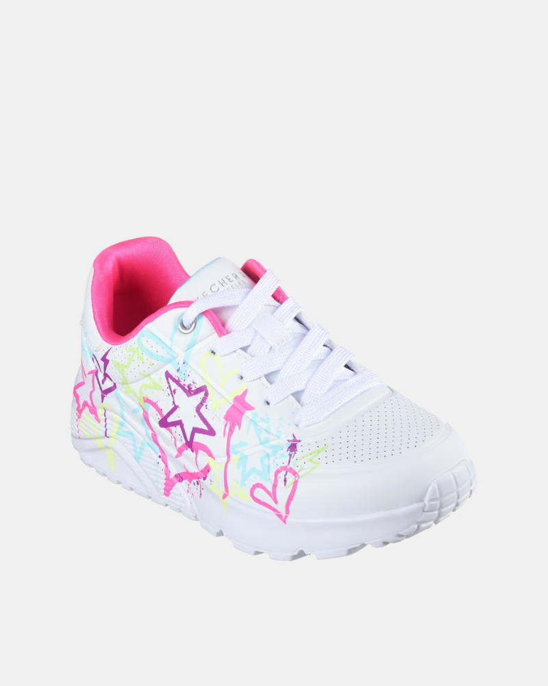 Sapatilhas Infantil SKECHERS Branco 310391L UNO LITE MY DRIP