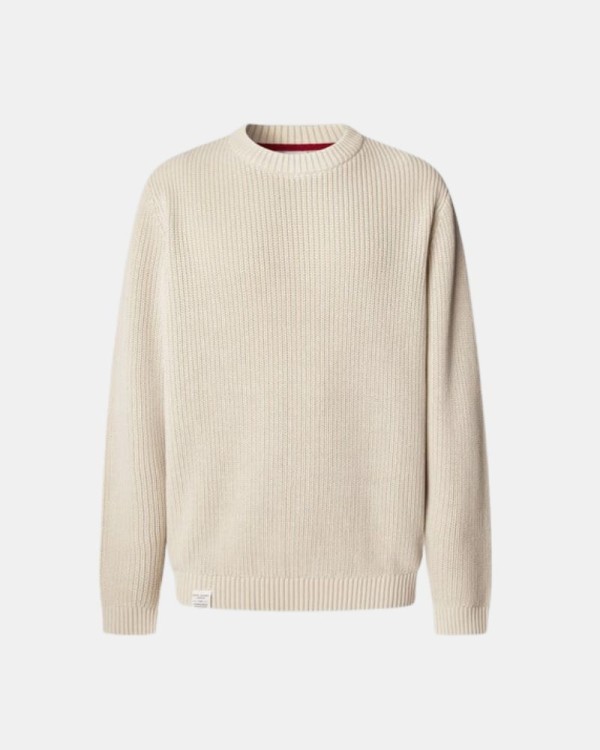 T-shirt de Manga Comprida Homem PEPE JEANS Beige PM7000022 PARKER CREW