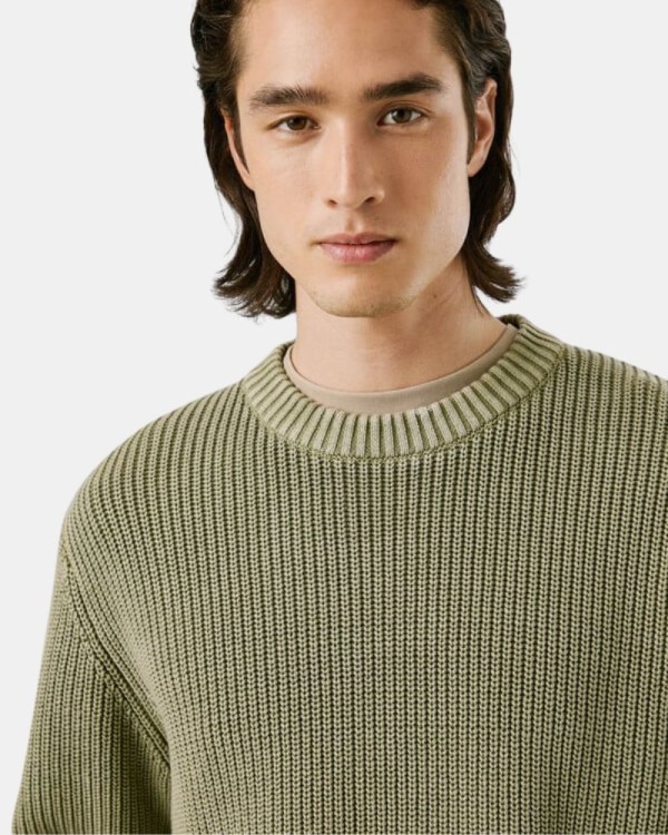  Jersey Manga larga Hombre PEPE JEANS Verde PM7000022 PARKER CREW