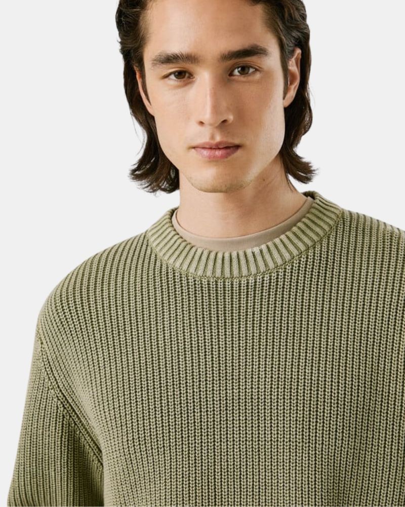  Jersey Manga larga Hombre PEPE JEANS Verde PM7000022 PARKER CREW