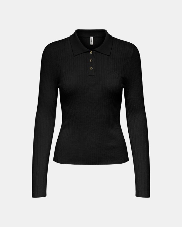  Camisetas Manga larga Mujer ONLY Negro 15360321 MILA