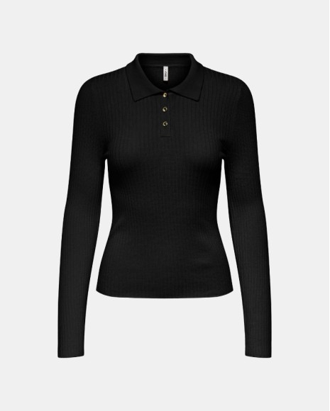 T-shirts Manga comprida Mulher ONLY Preto 15360321 MILA