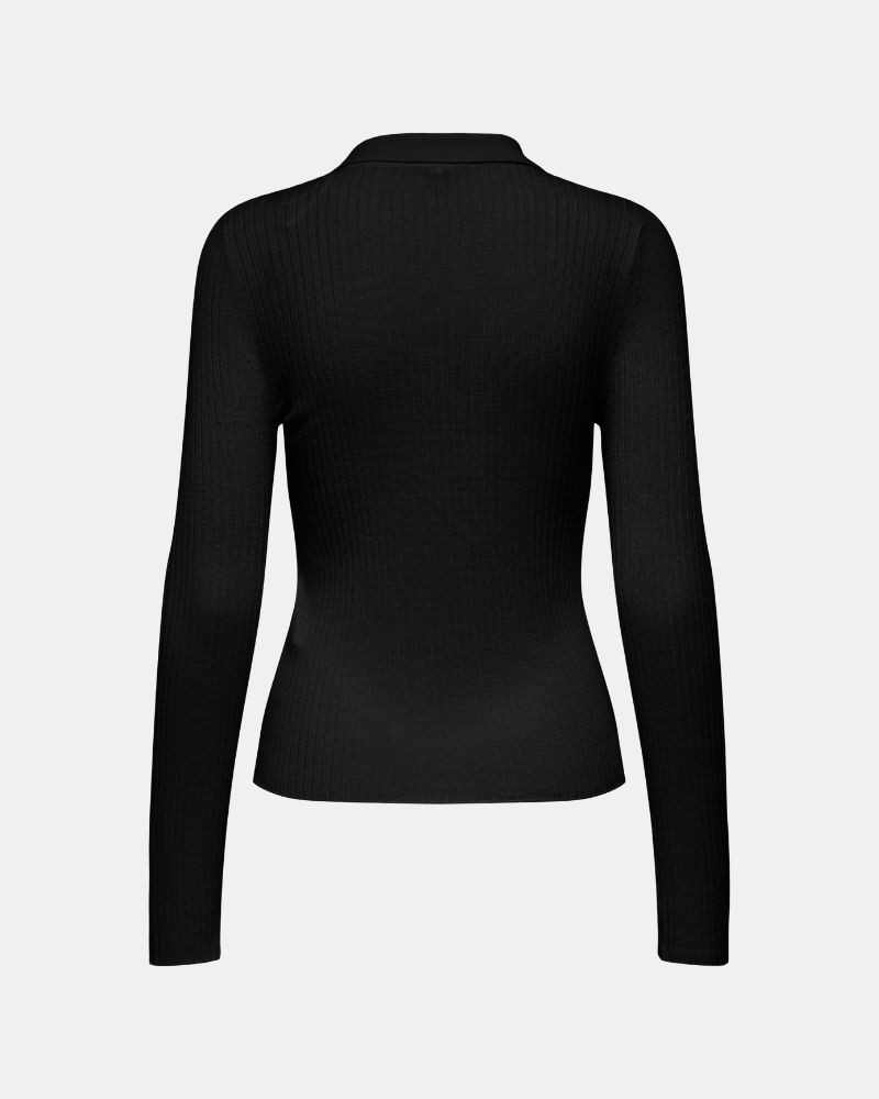 T-shirts Manga comprida Mulher ONLY Preto 15360321 MILA